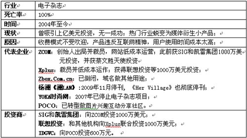 電子雜志行業(yè)全軍覆沒 上億美元風(fēng)投全打水漂